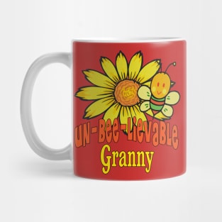 Unbelievable Granny Sunflowers and Bees Mug